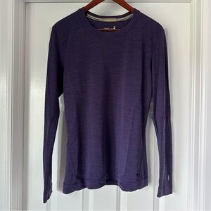 Smartwool Purple Long Sleeve Crew Neck Top